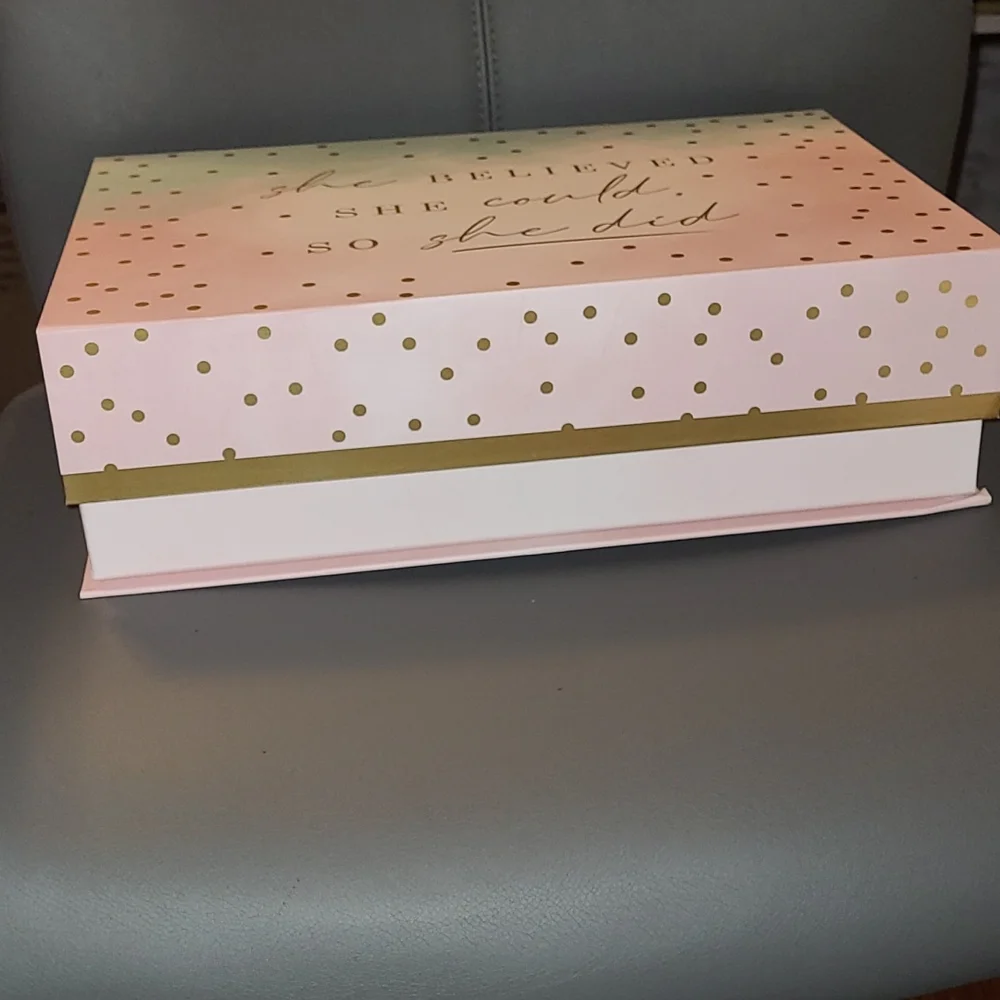 💕NEW Storage Box💕SHE BELIEVED SHE COULD, SO SHE DID💕
